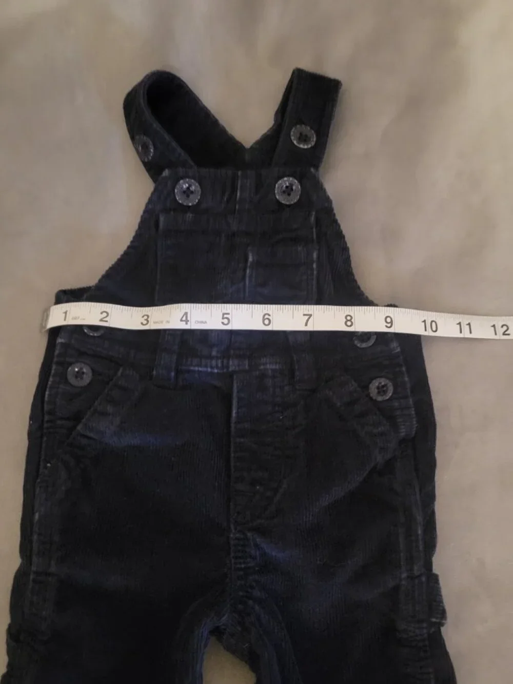 NAVY BLUE BABY GAP CORDUROY OVERALLS SIZE 0-3 Months Classic
